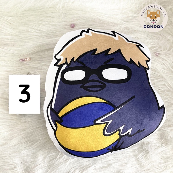 Quạ/Mèo nhồi bông Haikyuu! - In màu 2 (34CM) 5 nhân vật HQ, Haikyu!