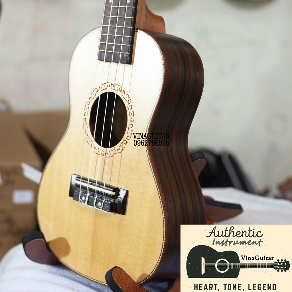 Đàn Ukulele Concert Gỗ Cẩm Interview Classic Cao Cấp