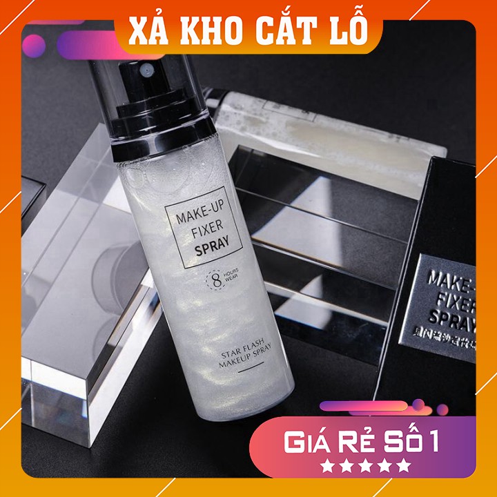 Xịt khóa nền FREESHIP Xịt khóa nền giữ chặt lớp trang điểm dưỡng ấm bắt sáng MAKEUP FIXER SPRAY