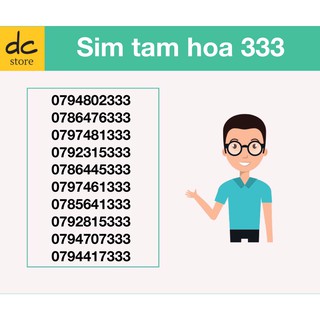 SIM TAM HOA 333 SIM SỐ ĐẸP MOBIFONE