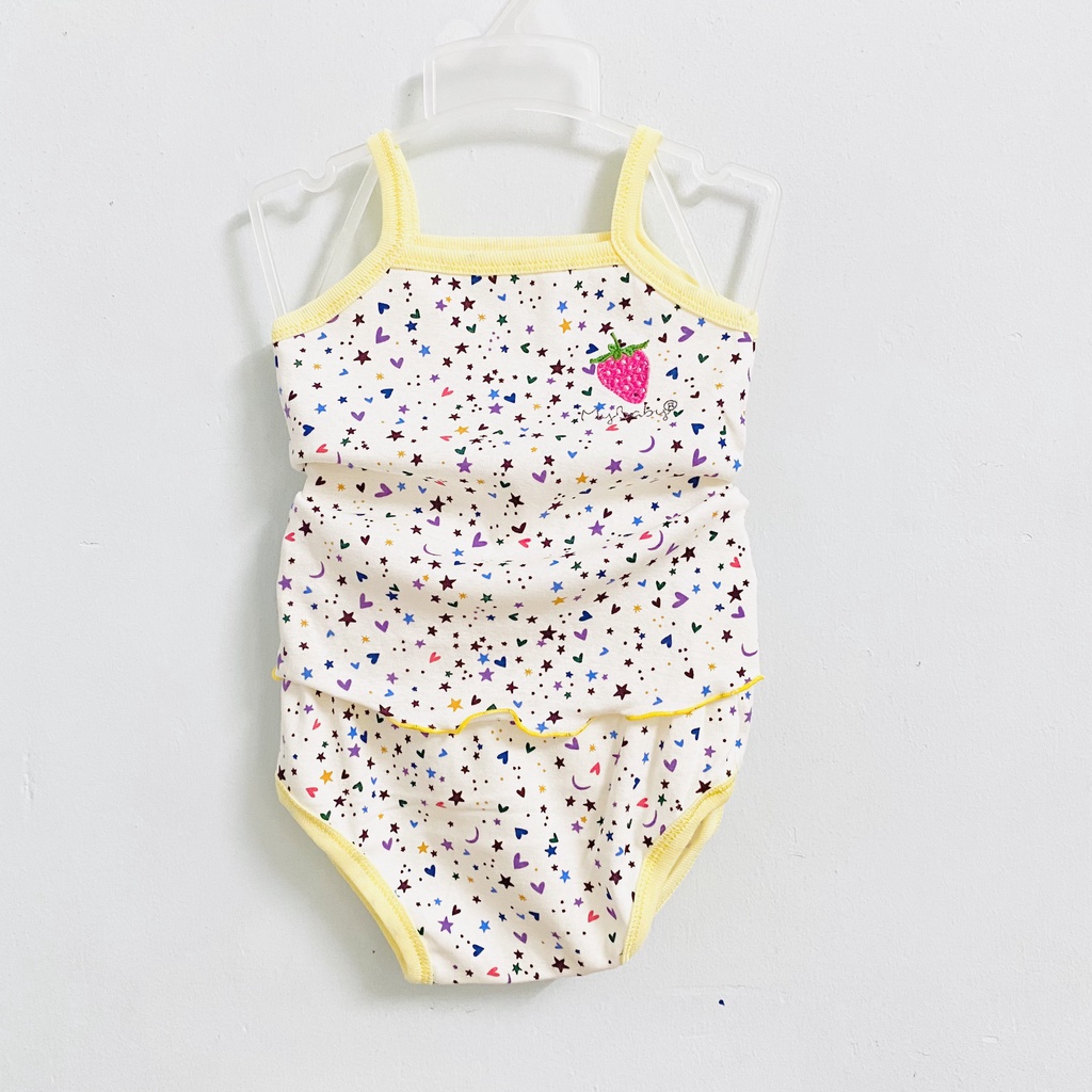 Bộ 2 dây, đồ bé sơ sinh, bộ chip thun, đồ bộ em bé gái từ 4kg - 7kg và 8kg - 10kg ChangChang Baby