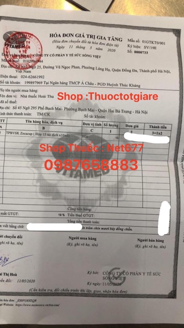Siro Ho Zecacup dạng túi - Giúp bổ phế , giảm ho, loãng đờm