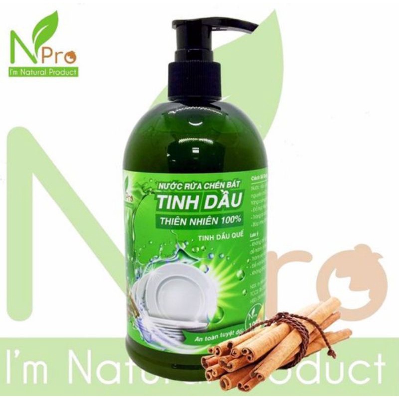 NƯỚC RỬA CHÉN TINH DẦU QUẾ 500ML - NPRO