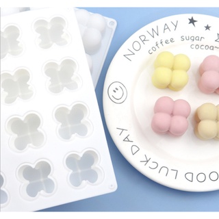 Khuôn silicon trắng làm bánh mousse hình rubik 4