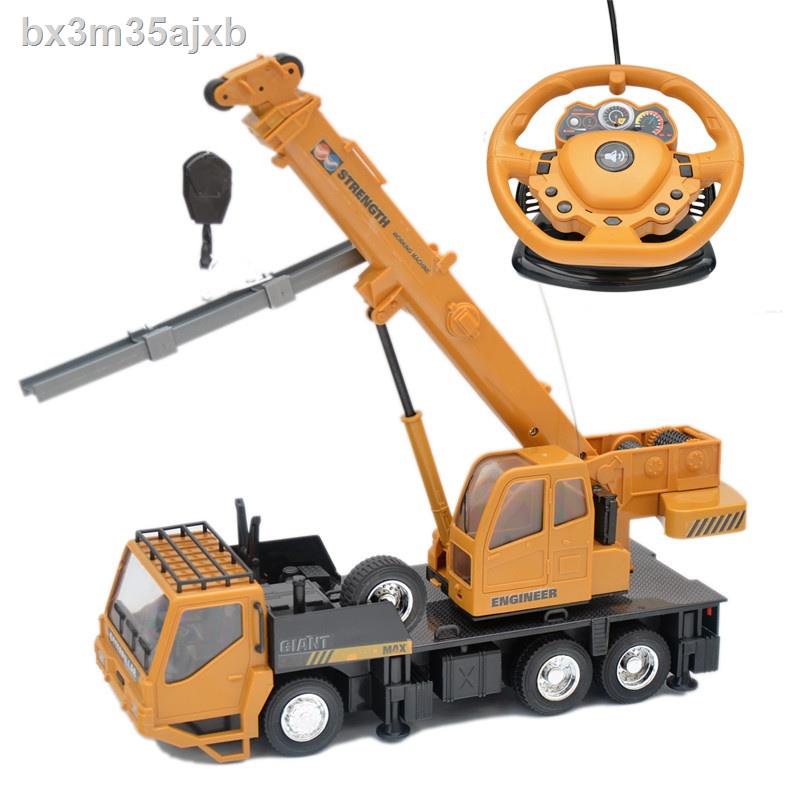 Cần cẩu điều khiển từ xa không dây, xe kỹ thuật, ô tô điện điều khiển từ xa, cần cẩu ô tô đồ chơi với cần cẩu