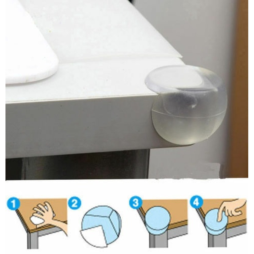 Set 10 miếng silicone bọc góc bàn bảo vệ an toàn cho bé