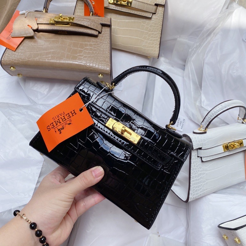 Túi H vân rắn mini