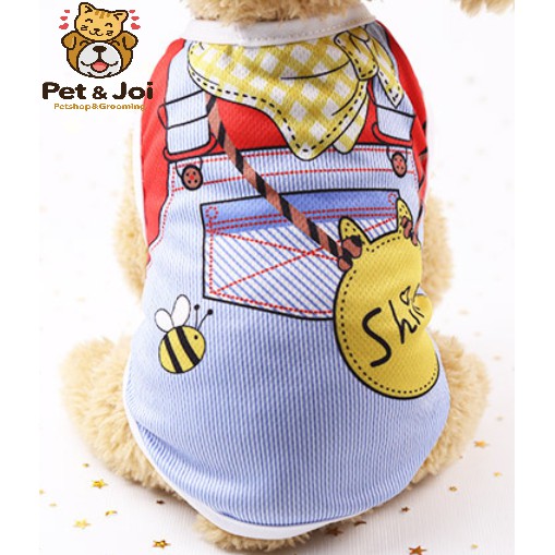 Bộ quần áo chó mèo mẫu Ba Lỗ Giả Yếm - Pet&amp;Joi Petshop