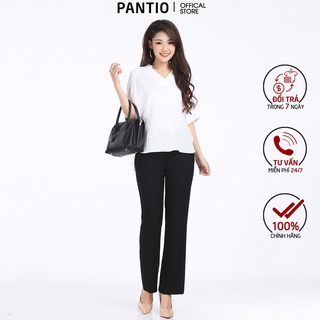 Áo sơ mi chất liệu thô đũi dáng suông FAS52250 - PANTIO
