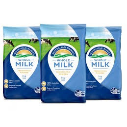 WHOLE MILK Sữa tươi số 1 của ÚC loại 1kg.