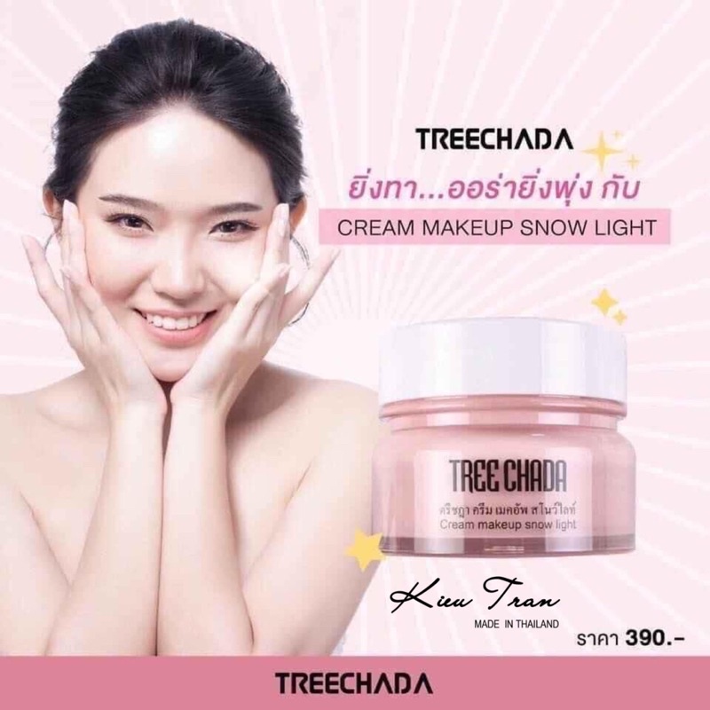 Kem Dưỡng MakeUp Trắng Da + Chống Nắng TREECHADA Thái Lan