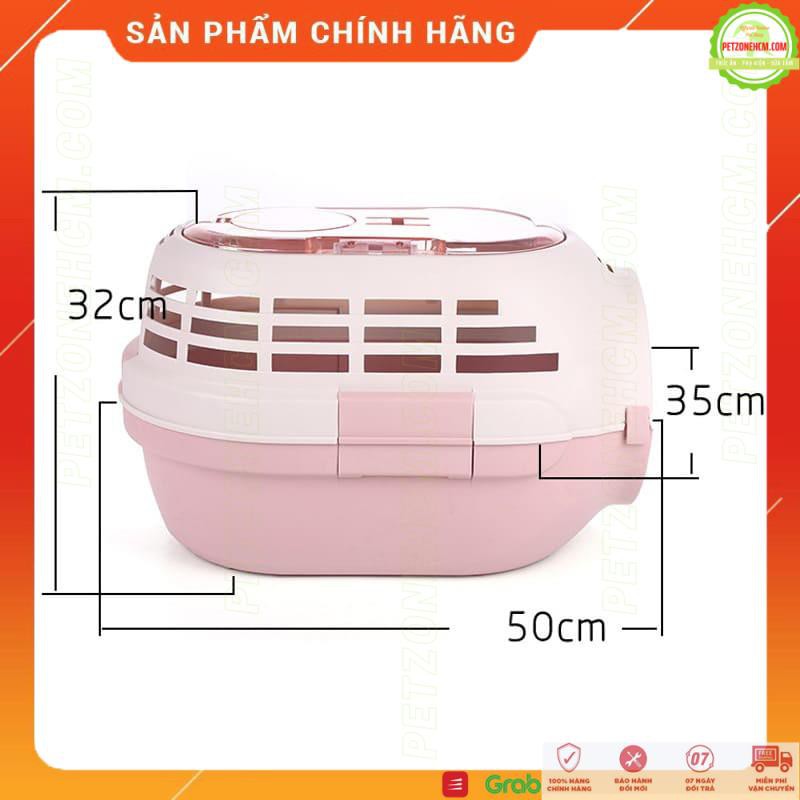 Lồng Vận Chuyển Hàng Không Cho Chó Mèo Cửa Tròn LS191