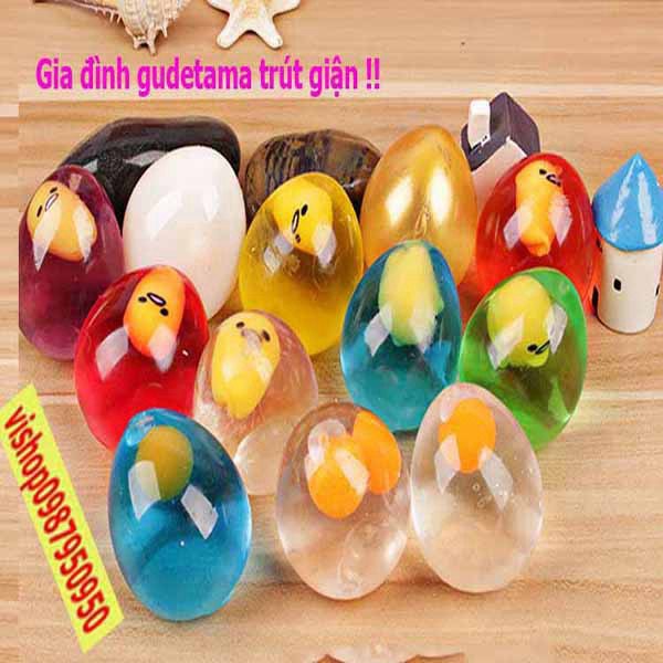 GUDETAMA Squishy trút giận trứng GÀ, Trút giận GUDETAMA màu mè mochi slime