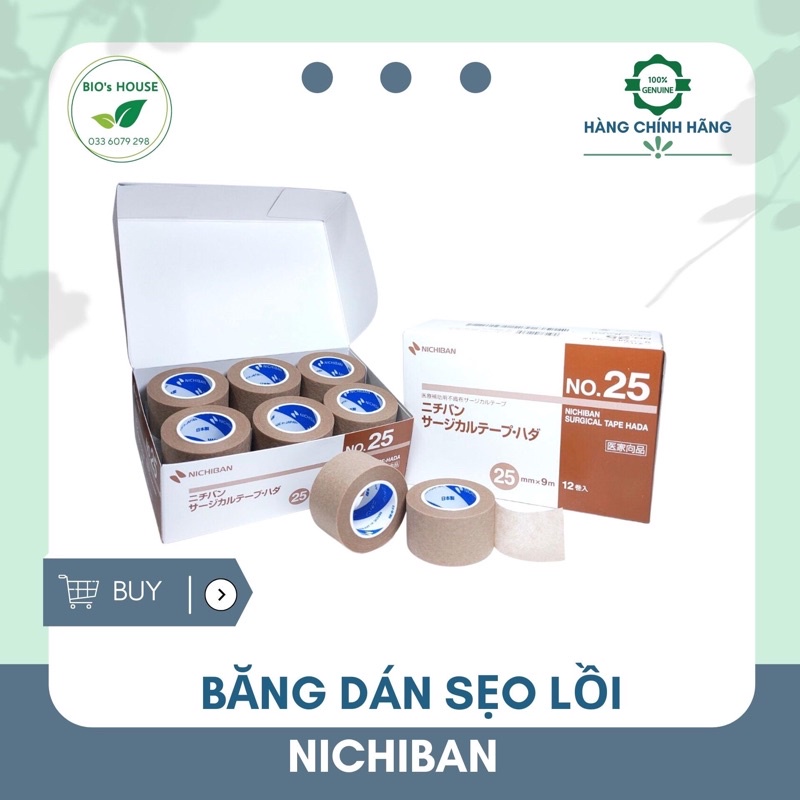 Cuộn băng dán ép sẹo lồi NICHIBAN (Nhật Bản)