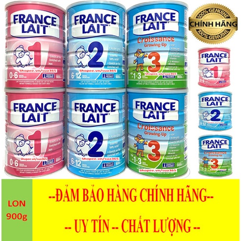 Sữa France Lait_900g - 400g ( Đủ số: 1, 2, 3 - Date luôn mới )