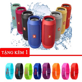  Loa bluetooth Charge2+ kiêm pin sạc dự phòng Tặng kèm đồng hồ sport led -gift1 dc2247 