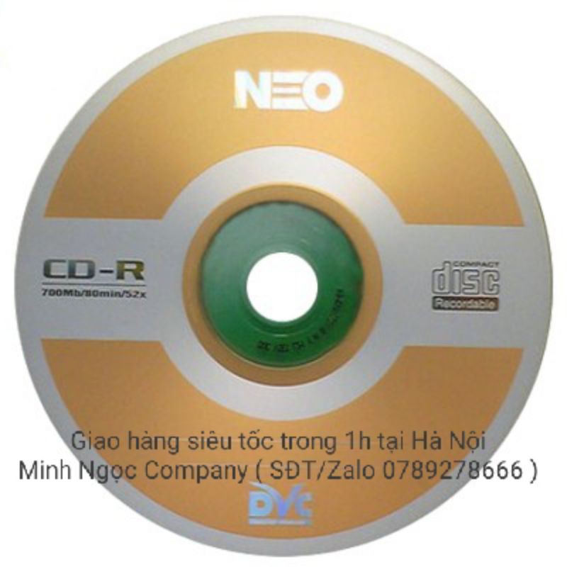 Đĩa Trắng CD Neo Đức Việt (Combo 10 chiếc đĩa kèm vỏ)