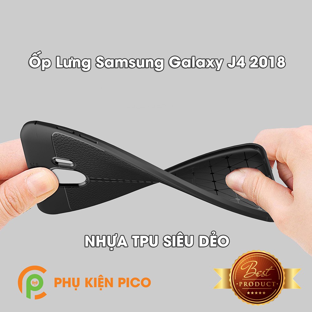 Ốp lưng da mềm chống sốc ốp lưng samsung galaxy j4 2018 - ốp lưng Samsung j4 2018
