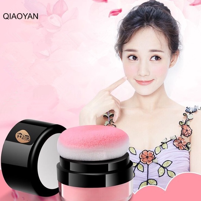 [Hàng mới về]Phấn Má Hồng Qiaoyan Mềm Mịn Thân Thiện Với Làn Da Kiềm Dầu Chống Thấm Nước Và Mồ Hôi Lâu Trôi