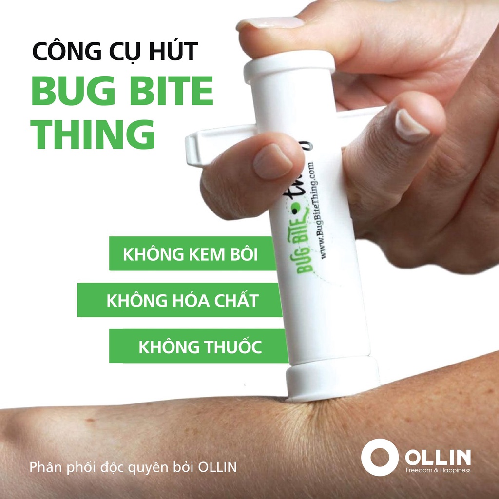 Bug Bite Thing dụng cụ hút nọc độc muối đốt hết ngứa sưng châm chích ngay sau khi hút