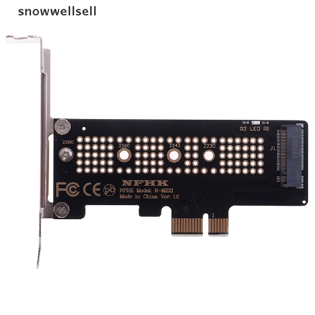 NVMe PCIe M.2 NGFF SSD to PCIe x1 adapter card PCIe x1 to M.2 card with bracket [SELL]