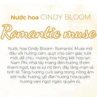 Nước Hoa Nữ Cindy Bloom Romatic Muse 30ml