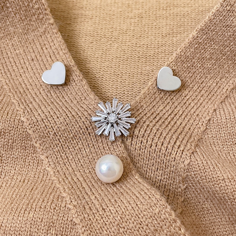 Trâm Cài Áo Đính Đá Opal Cao Cấp Thời Trang Hàn Quốc