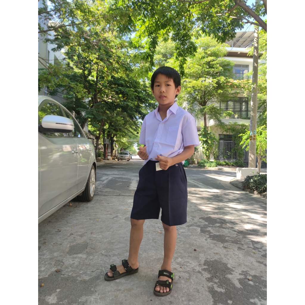 Quần áo học sinh - Đồng phục học sinh nam - Quần short học sinh bé trai cấp 1 - Danangsale