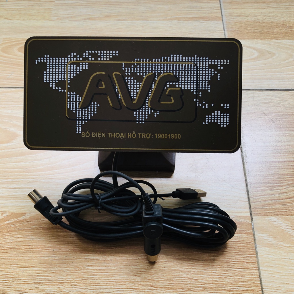 Ăng ten trong nhà ( để bàn ) Chính hãng truyền hình an viên + nguồn cấp ăng ten sử sụng dc cho tivi tích hợp DVB T2