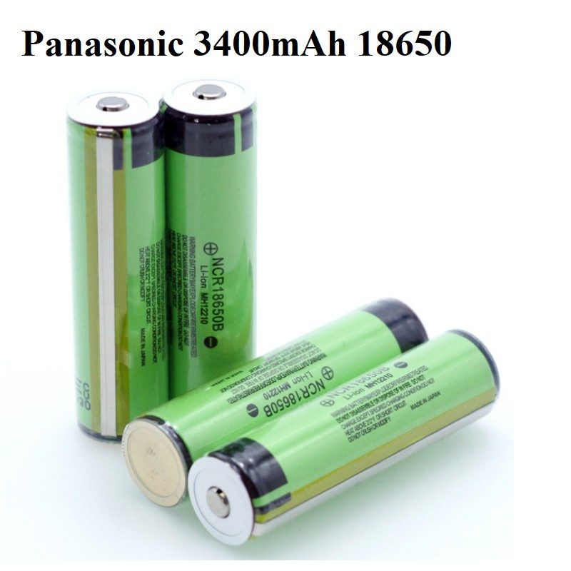 Pin sạc 3.7v 18650 panasonic 3400mah có mạch bảo vệ pin cực dương lồi