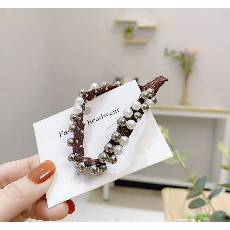 dây cột tóc hạt châu phong cách hàn quốc giá siêu rẻ 10k/3c