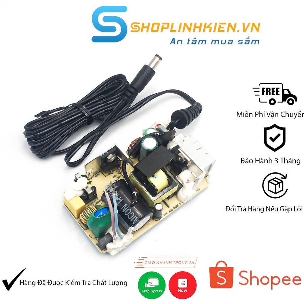 Giá ThợComBo 20 Nguồn Không Vỏ Sịn 12V2-3ANguồn Chuyển 220V Về 12V3A DC