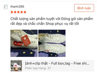 [ảnh+clip thật - Full box,tag - Free ship] Giày thể thao cao cổ trái tim