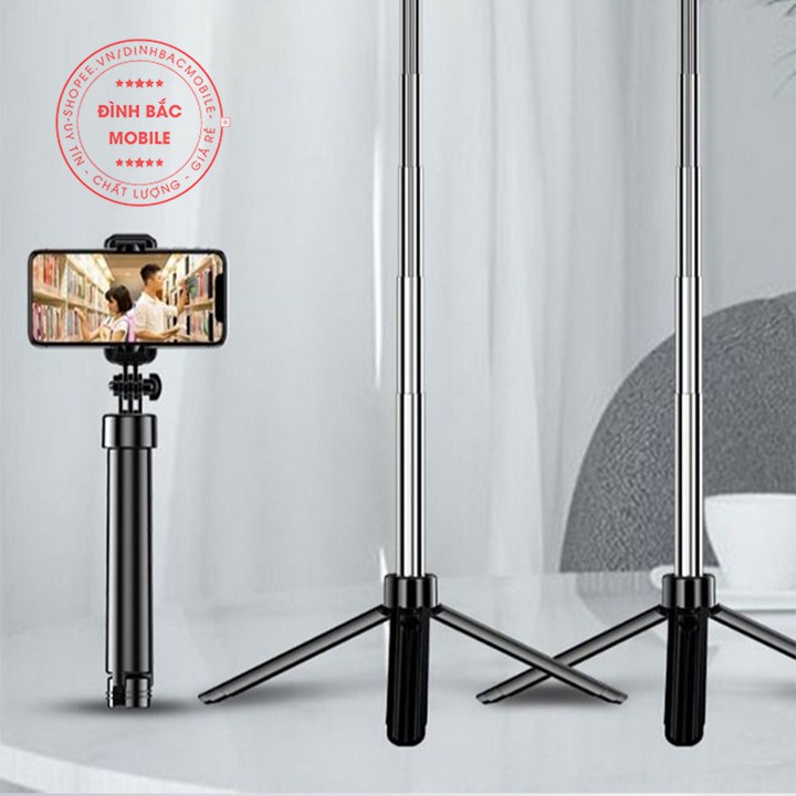 Gậy chụp ảnh bluetooth S03 kiêm Tripod live stream dễ dàng hơn Gậy selfie đa năng