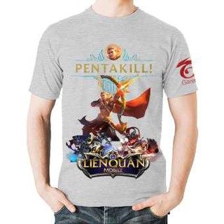 [CHUYÊN SỈ]Áo thun Liên Quân Mobile 3D Tướng Yorn PentaKill (Xám)- ATLQ06