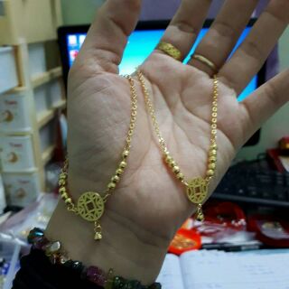 Lắc tay kim tiền vàng