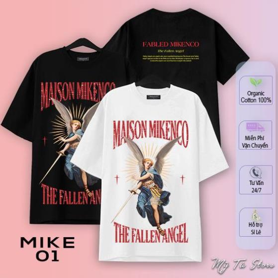 Áo thun 01 MIKEN FALLEN ANGEL form rộng, Vải cotton xịn dày - Mỹ Tú Store