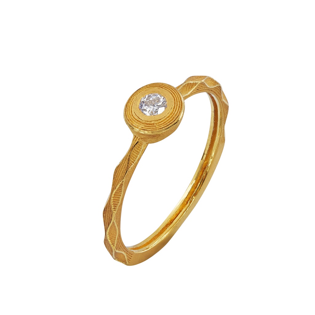 PRIMA Nhẫn Kim Cương - Vàng 24K - BST First Diamond - 165R0424