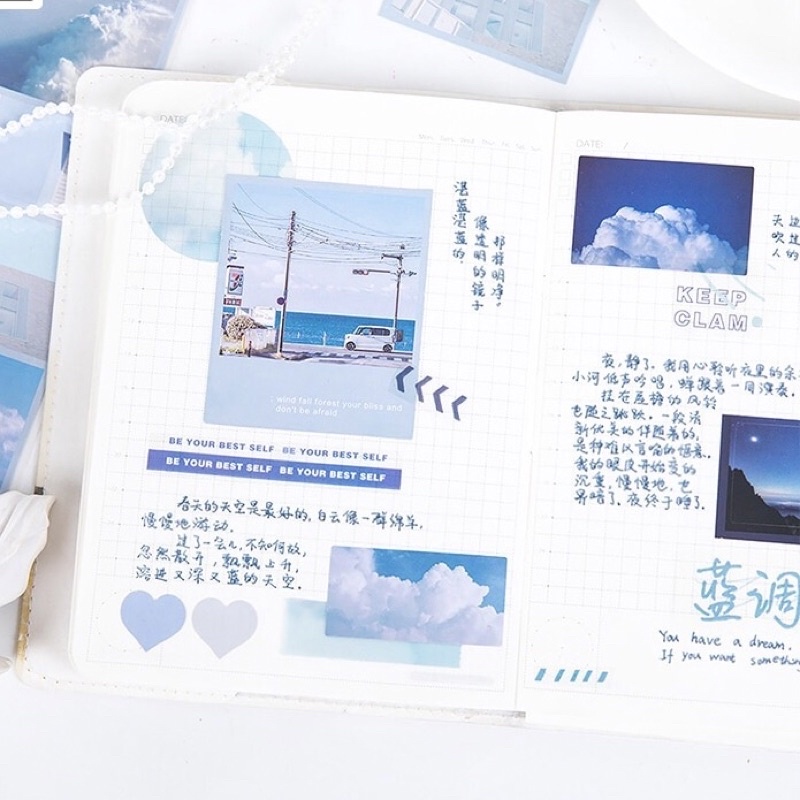 Nhãn Dán Sticker Thủ Công Trang Trí Nghệ Thuật Sáng Tạo