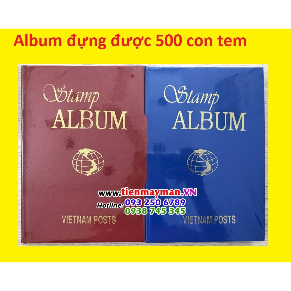 [RẺ BẤT NGỜ] Album lớn đựng 500 con Tem có phơi kèm sẵn