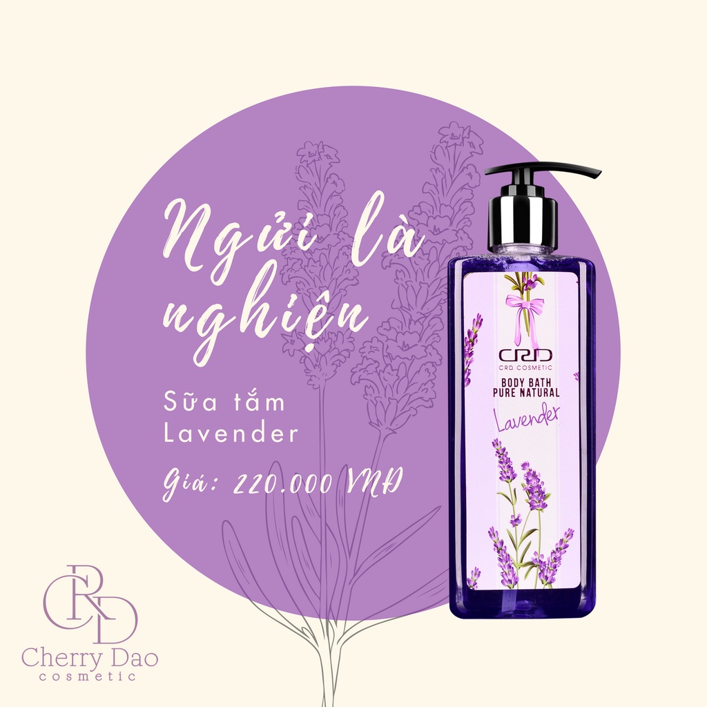 Sữa tắm trắng da hương nước hoa Lavender CRD Cherry Đào