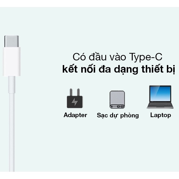 Cáp Type C - Lightning 1m Apple MM0A3 Trắng