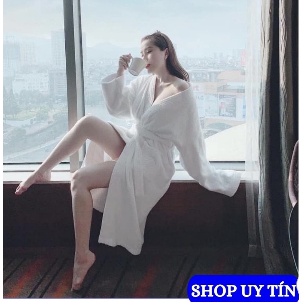 [Hàng VNXK] Áo choàng tắm khách sạn cao cấp, đủ màu, đủ size, 100% chất cotton tổ ong đẹp