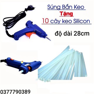 súng bắn keo tặng 10 keo nến