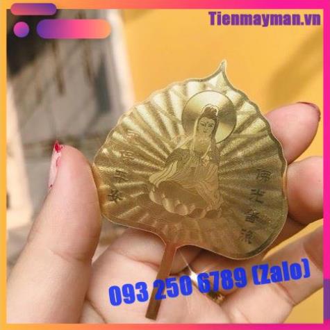 LÁ BỒ ĐỀ MẠ VÀNG MAY MẮN, TÀI LỘC - để ví, ốp điện thoại, bằng kim loại
