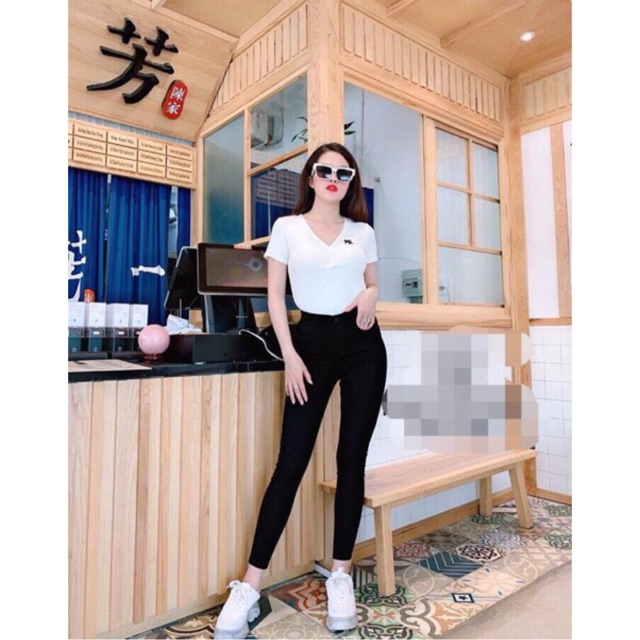 Quần jean đen lưng cao Bigsize 32-42