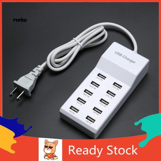 Ổ cắm sạc nhanh 10 cổng usb tiện dụng