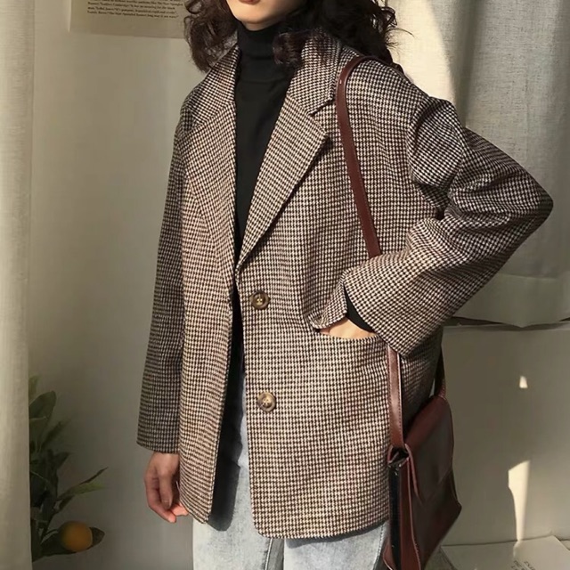 (Order 7-10 ngày) Áo blazer dạ siêu đẹp (kèm ảnh thật)