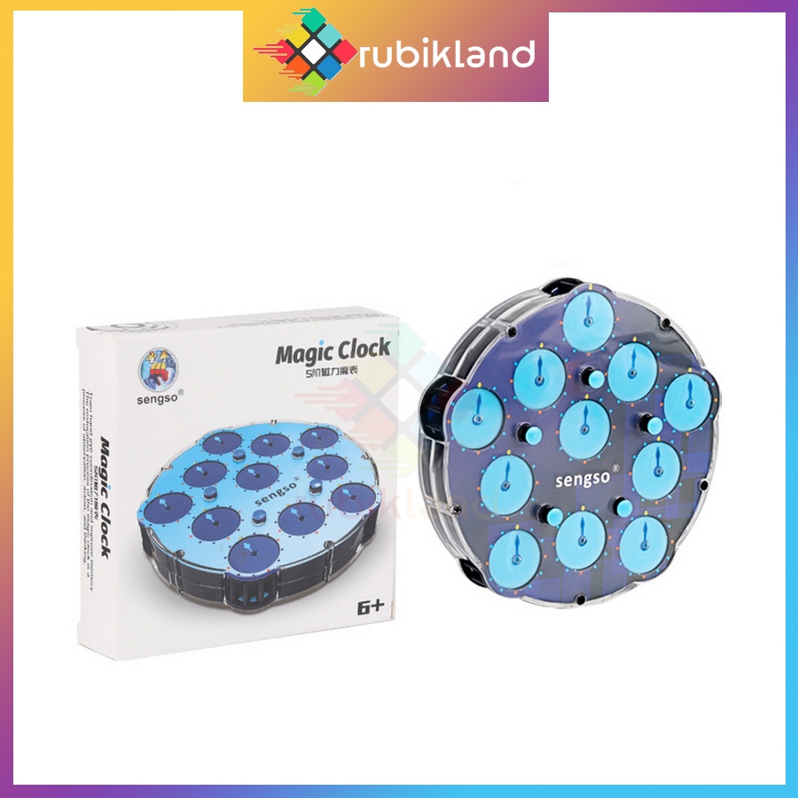 Rubik Đồng Hồ Rubic Biến Thể Clock ShengShou Magnetic Clock Có Nam Châm Đồ Chơi Trí Tuệ Trẻ Em