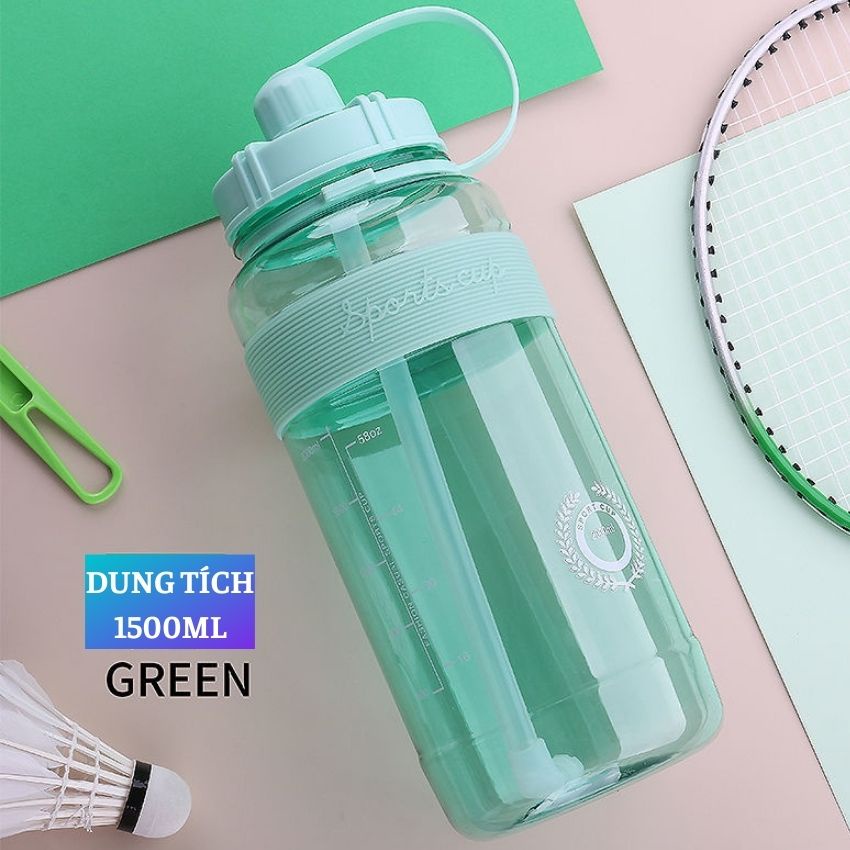 Bình Đựng Nước Có ống Hút 2 lít Tiện Sử Dụng Khi Đi Học Tập Thể Thao Hàng Ngày - BTT03